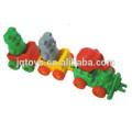 JQ6026 Plastik Tier Zug Bausteine ​​Link Spielzeug zum Verkauf